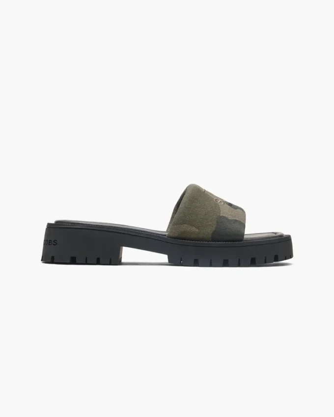 The Camo Jacquard Lug Sole Slide The Camo Jacquard Lug Sole Slide