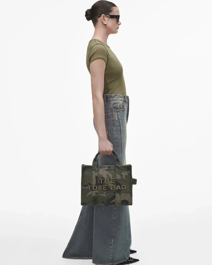 The Camo Jacquard Medium Tote Bag The Camo Jacquard Medium Tote Bag