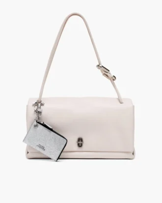 The Coated Glitter Everyday Top Zip Charm Wallet