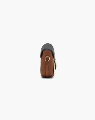 The Colorblock Pebble Saddle Bag