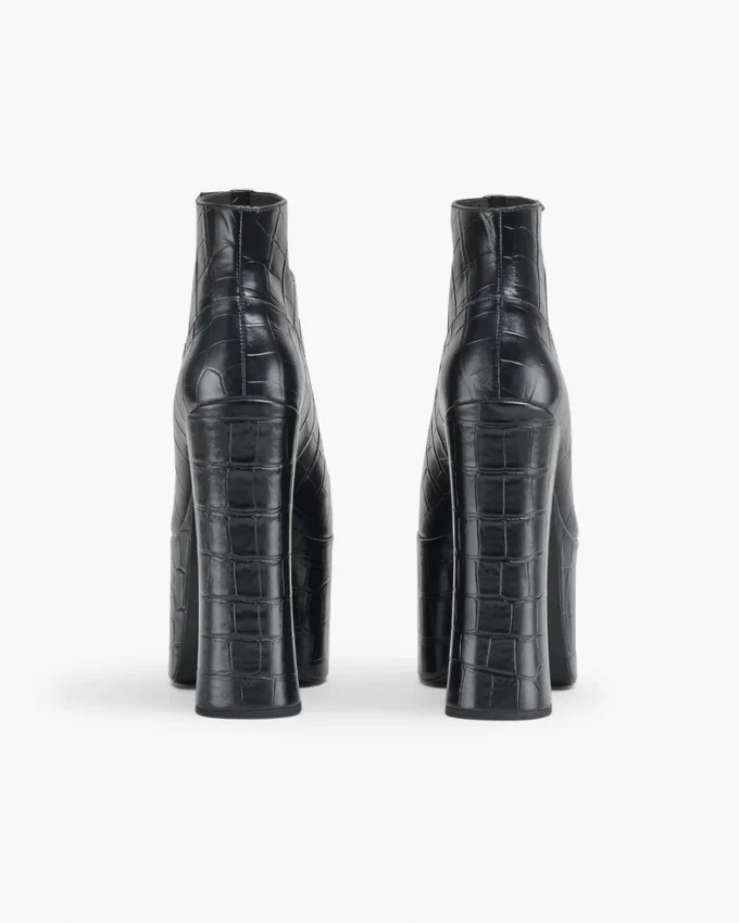 The Croc Embossed Kiki Ankle Boot The Croc Embossed Kiki Ankle Boot