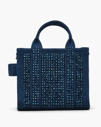 The Crystal Denim Crossbody Tote Bag