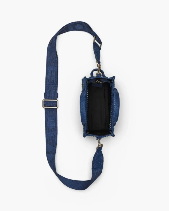 The Crystal Denim Crossbody Tote Bag The Crystal Denim Crossbody Tote Bag