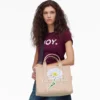 The Daisy Script Canvas Medium Tote Bag The Daisy Script Canvas Medium Tote Bag