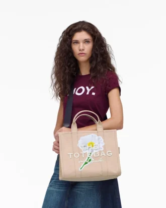 The Daisy Script Canvas Medium Tote Bag