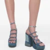 The Deconstructed Denim Kiki Platform Sandal The Deconstructed Denim Kiki Platform Sandal