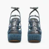 The Deconstructed Denim Kiki Platform Sandal The Deconstructed Denim Kiki Platform Sandal