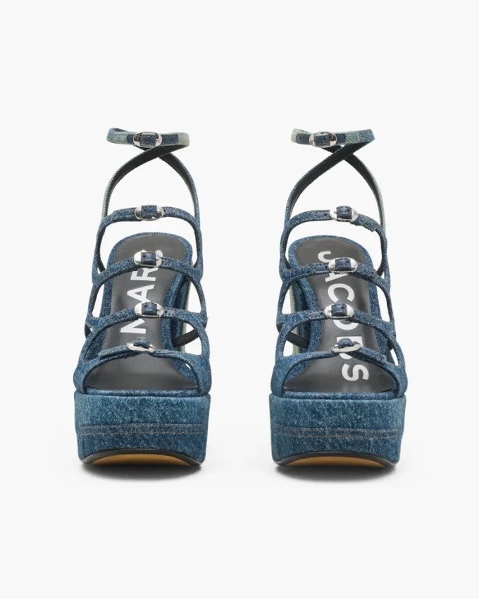 The Deconstructed Denim Kiki Platform Sandal The Deconstructed Denim Kiki Platform Sandal