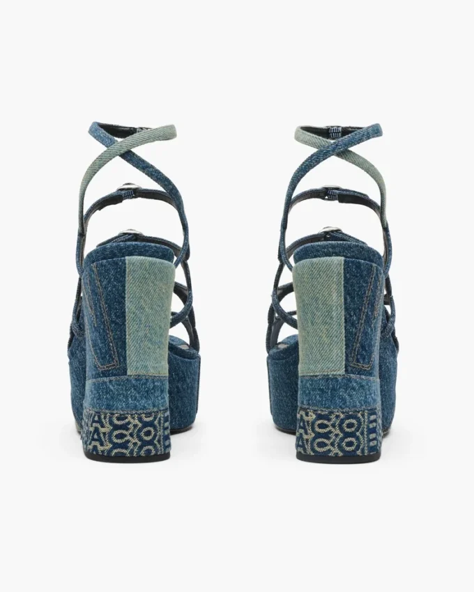 The Deconstructed Denim Kiki Platform Sandal The Deconstructed Denim Kiki Platform Sandal