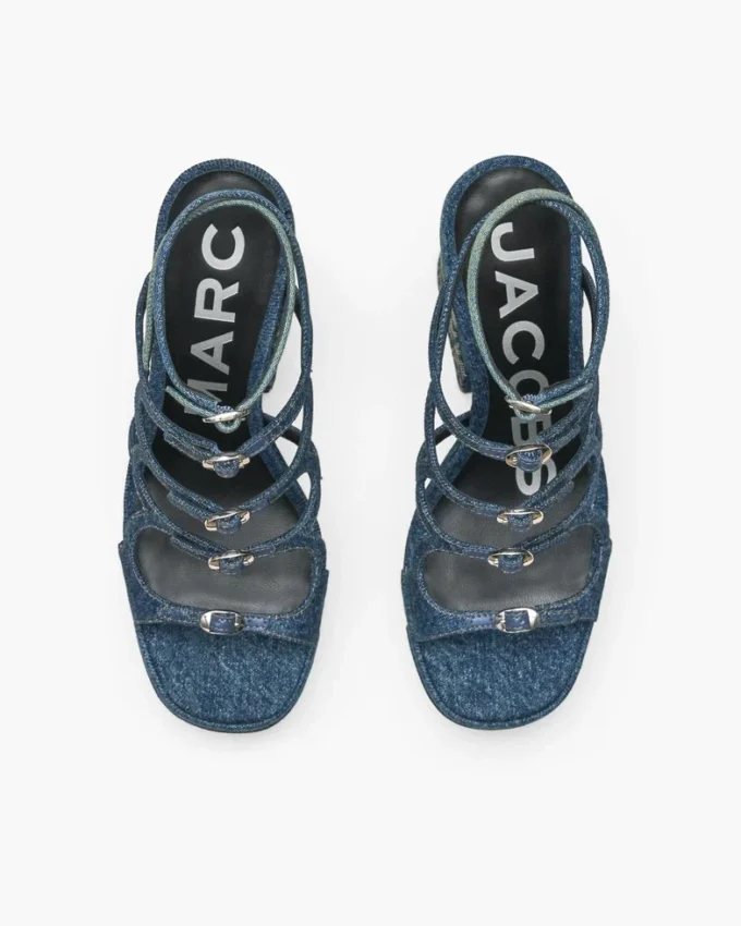 The Deconstructed Denim Kiki Platform Sandal The Deconstructed Denim Kiki Platform Sandal