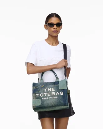 The Deconstructed Denim Medium Tote Bag