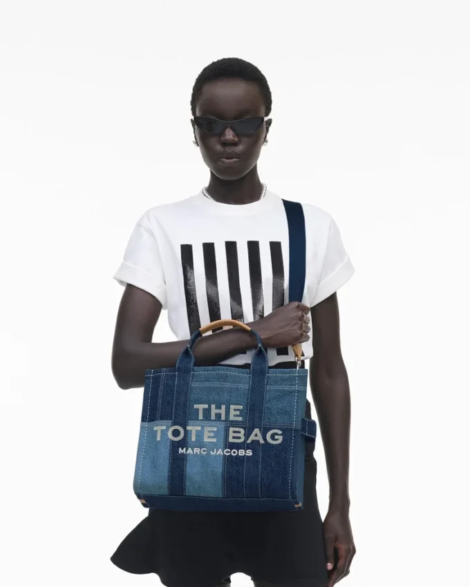 The Denim Medium Tote Bag The Denim Medium Tote Bag
