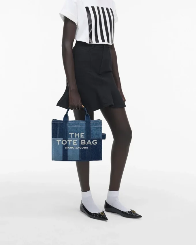 The Denim Medium Tote Bag The Denim Medium Tote Bag