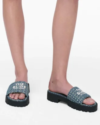 The Denim Monogram Lug Sole Slide