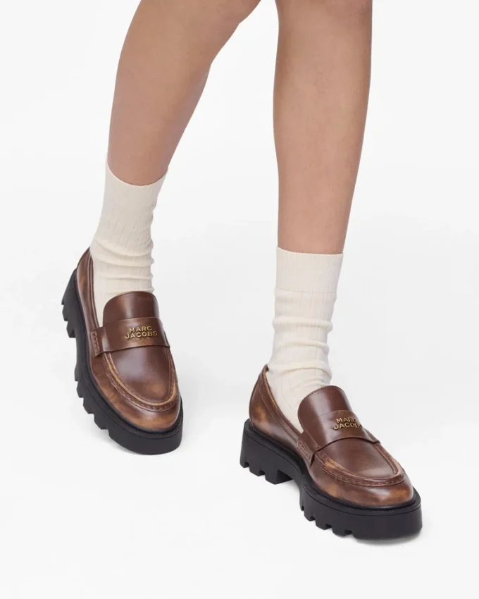 The Distressed Leather Frankie Loafer The Distressed Leather Frankie Loafer