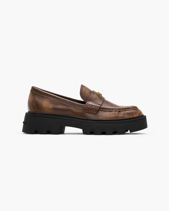 The Distressed Leather Frankie Loafer The Distressed Leather Frankie Loafer