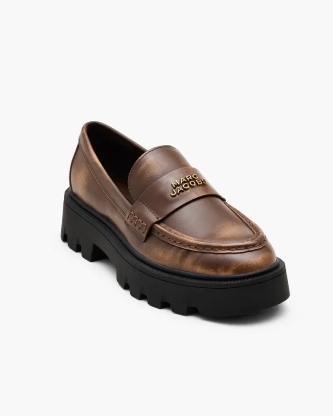The Distressed Leather Frankie Loafer The Distressed Leather Frankie Loafer