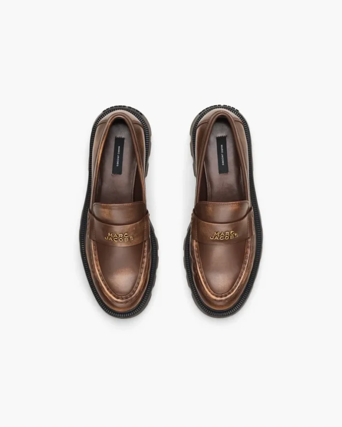 The Distressed Leather Frankie Loafer The Distressed Leather Frankie Loafer