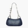 The Faded Denim Charm Shoulder Bag The Faded Denim Charm Shoulder Bag