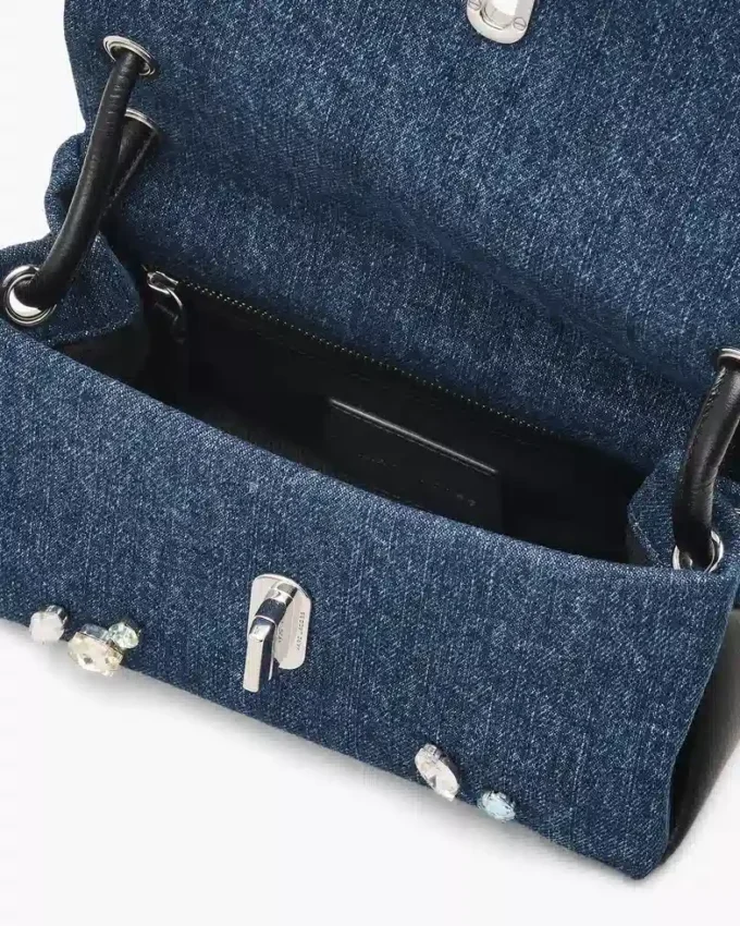 The Gem Denim Mini Dual Bag