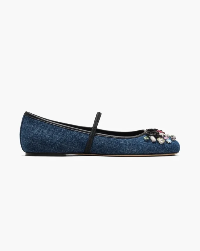The Gem Denim Sabrina Ballerina The Gem Denim Sabrina Ballerina