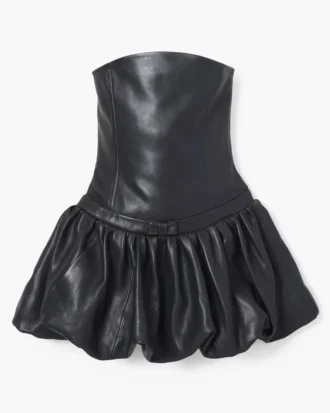 The Leather Bubble Dress