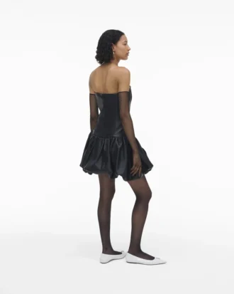 The Leather Bubble Dress