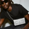 The Metallic Leather Chain Mini Bag The Metallic Leather Chain Mini Bag
