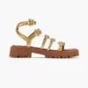 The Metallic Leather Daisy Gladiator Sandal