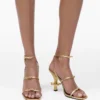 The Metallic Leather Daisy Heel