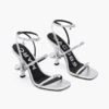 The Metallic Leather Daisy Heel
