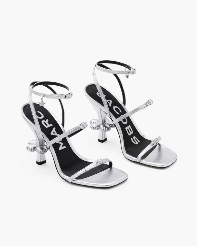 The Metallic Leather Daisy Heel