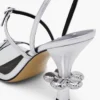 The Metallic Leather Daisy Heel