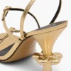 The Metallic Leather Daisy Heel
