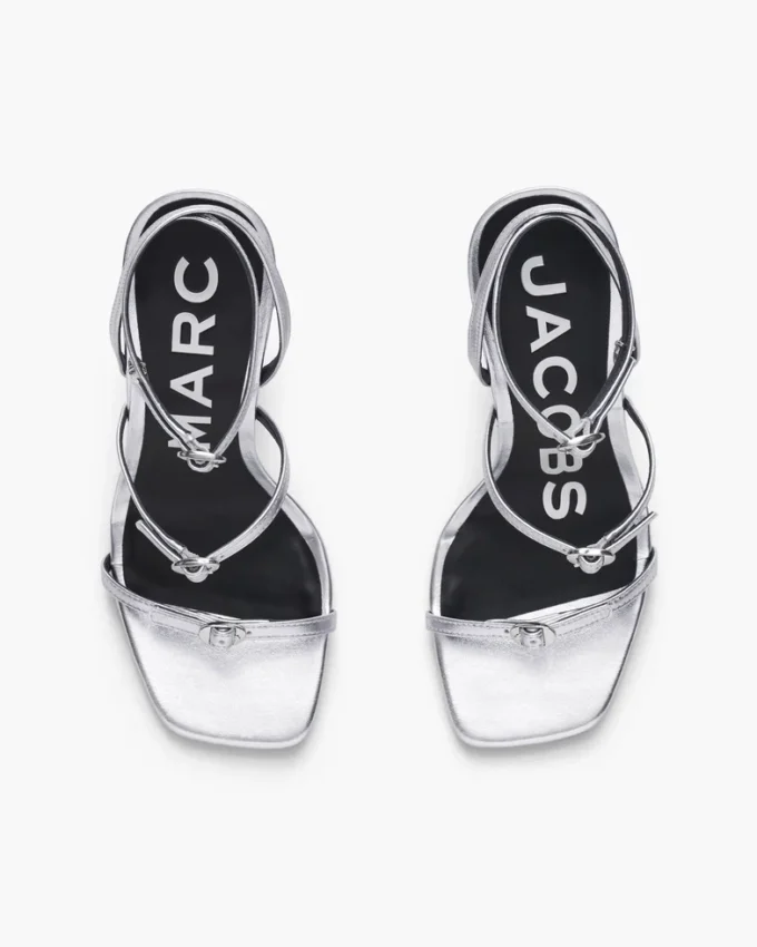 The Metallic Leather Daisy Heel