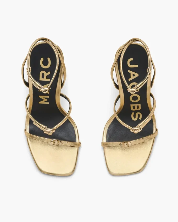 The Metallic Leather Daisy Heel
