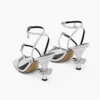 The Metallic Leather Daisy Heel