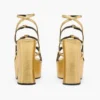 The Metallic Leather Kiki Platform Sandal The Metallic Leather Kiki Platform Sandal