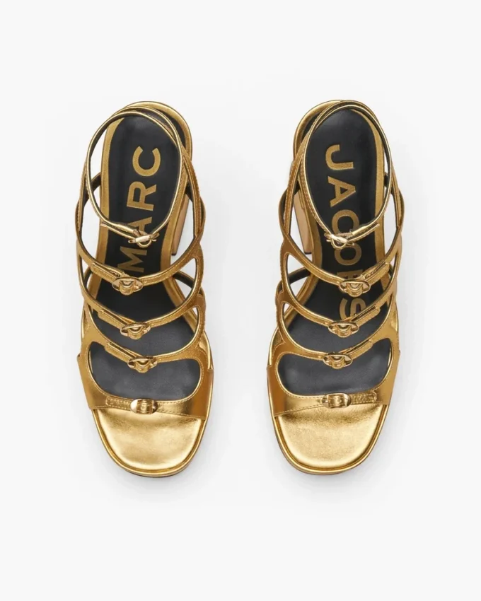The Metallic Leather Kiki Platform Sandal The Metallic Leather Kiki Platform Sandal