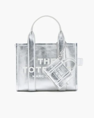The Metallic Leather Nano Tote Charm The Metallic Leather Nano Tote Charm