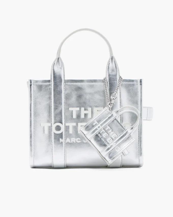 The Metallic Leather Nano Tote Charm The Metallic Leather Nano Tote Charm