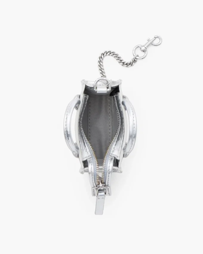 The Metallic Leather Nano Tote Charm The Metallic Leather Nano Tote Charm