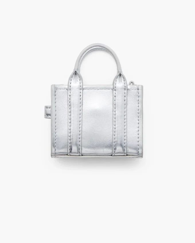 The Metallic Leather Nano Tote Charm The Metallic Leather Nano Tote Charm