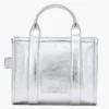 The Metallic Leather Small Tote Bag The Metallic Leather Small Tote Bag