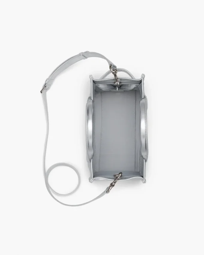 The Metallic Leather Small Tote Bag The Metallic Leather Small Tote Bag
