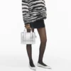 The Metallic Leather Small Tote Bag The Metallic Leather Small Tote Bag
