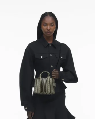 The Monogram Leather Crossbody Tote Bag