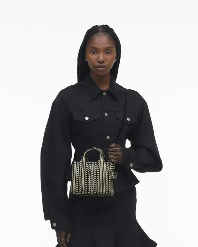 The Monogram Leather Crossbody Tote Bag The Monogram Leather Crossbody Tote Bag