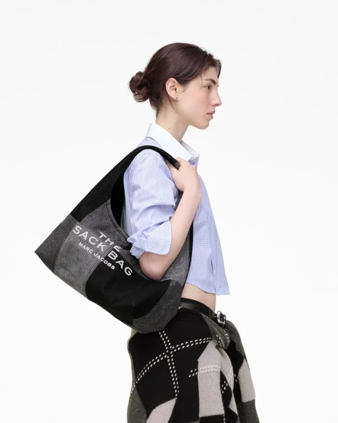 The Patchwork Denim Sack Bag The Patchwork Denim Sack Bag