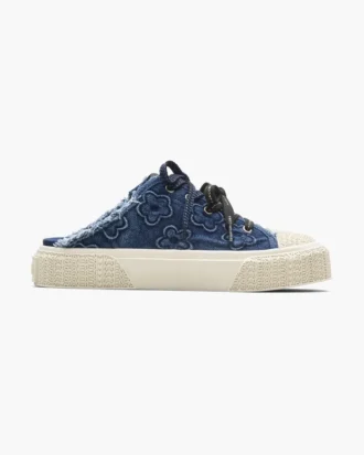 The Puffy Daisy Denim Sneaker Mule